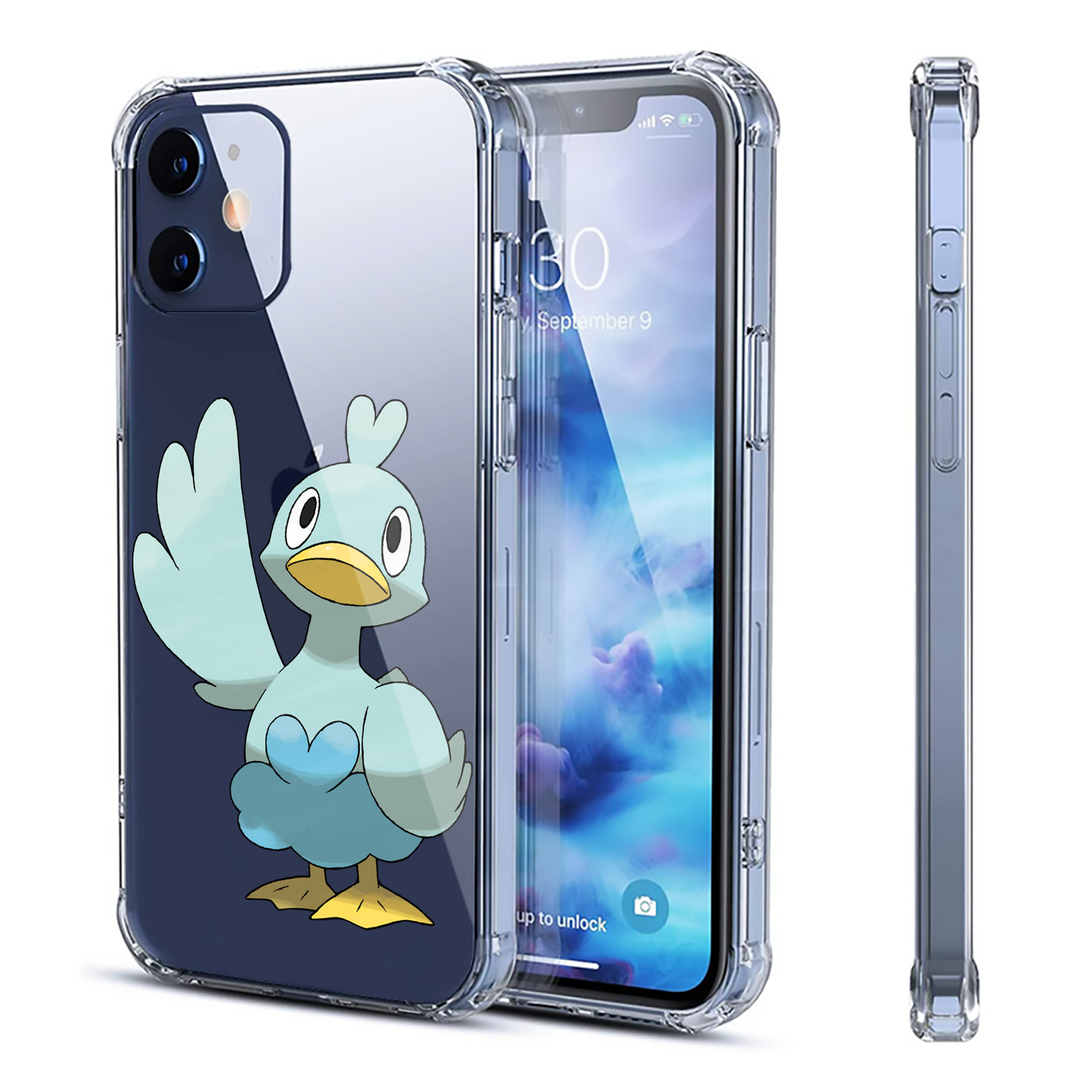 （画像用） ポケットモンスター Pokémon 【iPhone 12シリーズ対応】透明スマホケース（クリアソフトケース）